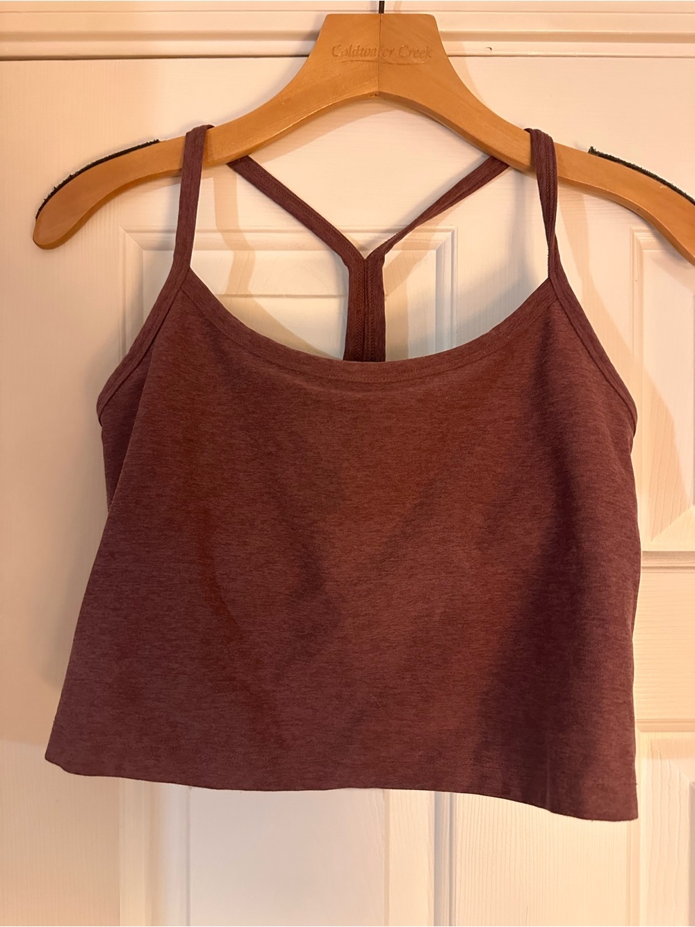 Beyond Yoga Mauve Strappy Cropped Camisole